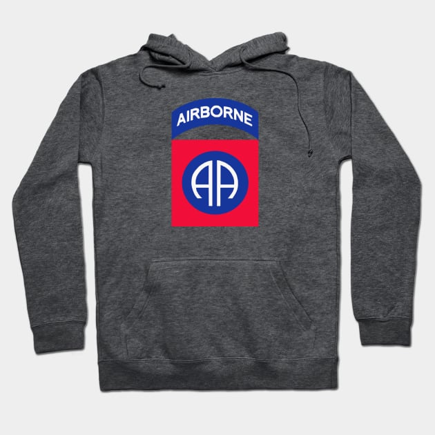 82nd Airborne Full Color Hoodie by Trent Tides